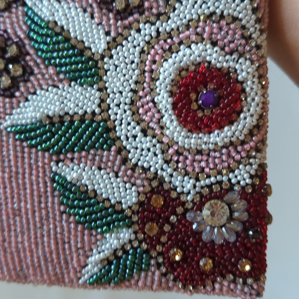 Anthropologie beaded clutch crossbody - Picture 6 of 13